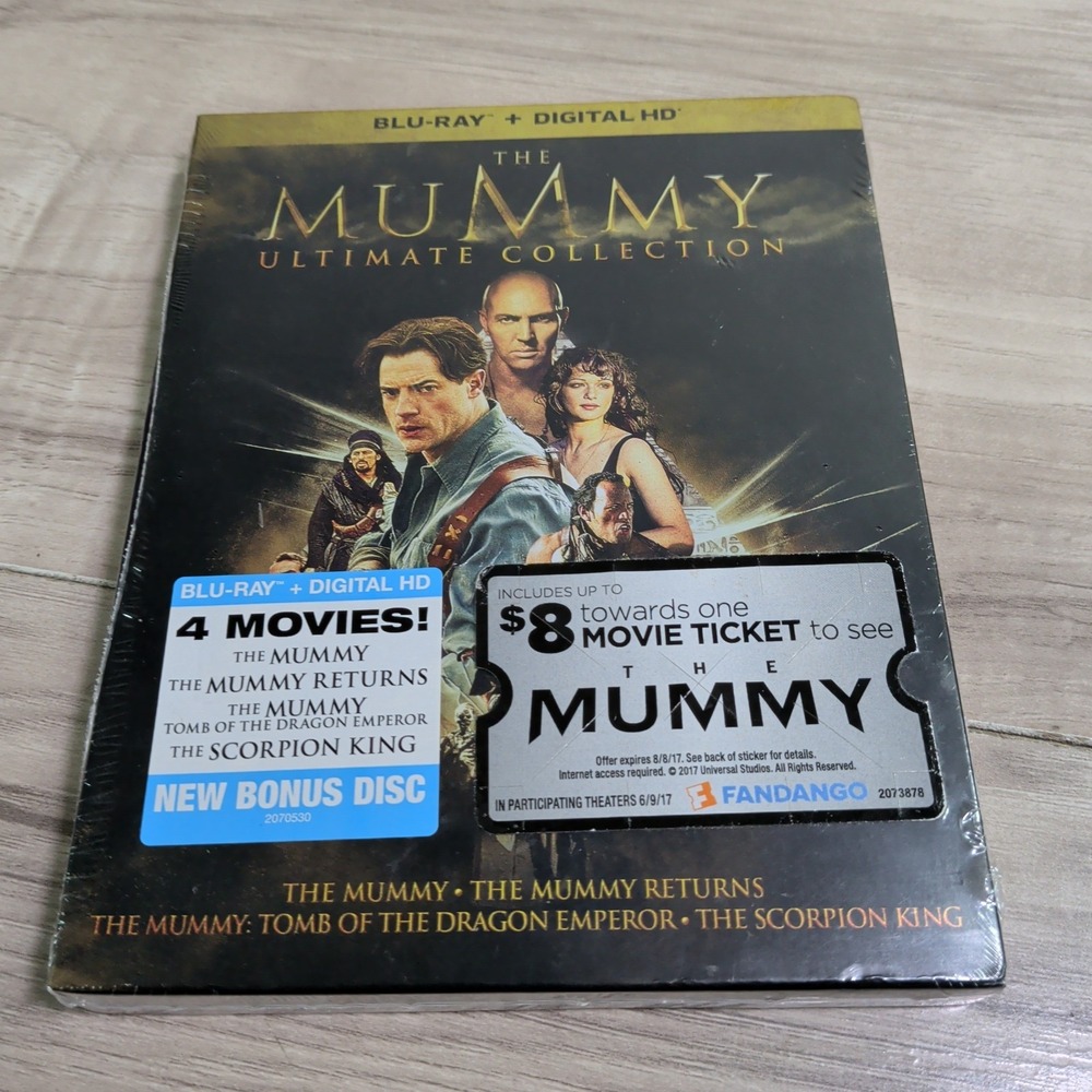 The Mummy Ultimate Collection SteelBook (Blu-ray Disc, 2017, 5-Disc Set)